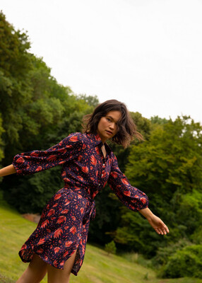 'Alessia' FRNCH Print Belted Shirt Dress 'Alessia' FRNCH Print Belted Shirt Dress