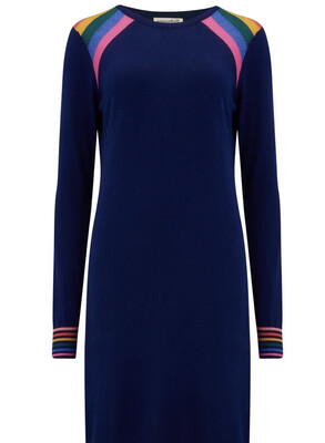 Evie Knit Dress Navy, Double Prism Evie Knit Dress Navy, Double Prism