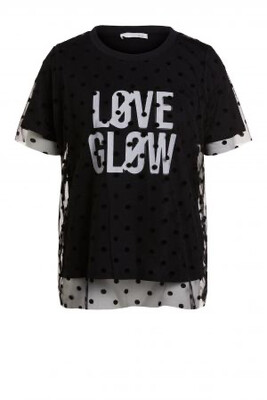 Love Glow Black Dot T- Shirt