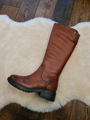 Tan Leather Knee High Flat Boot 67001 Tan Leather Knee High Flat Boot 67001