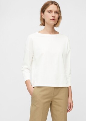 Paper White Long Sleeve Organic Cotton Top Paper White Long Sleeve Organic Cotton Top