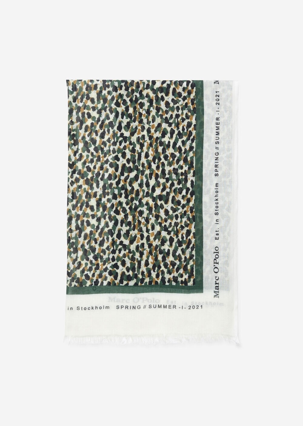 SUSTAINABLE Leopard Multi Soft Cotton Scarf 