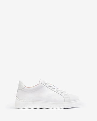 Franci All White Super Soft Leather Trainers Franci All White Super Soft Leather Trainers