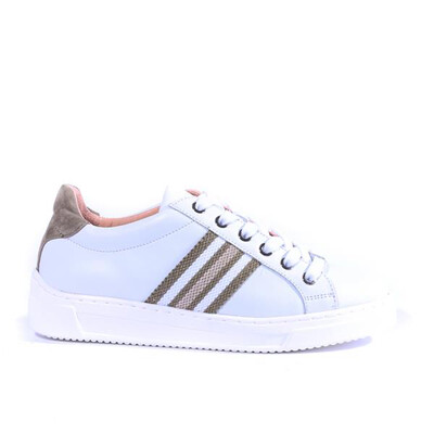 Farola White Khaki Super Soft Trainer Farola White Khaki Super Soft Trainer