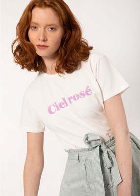 White Ciel Rose T-shirt