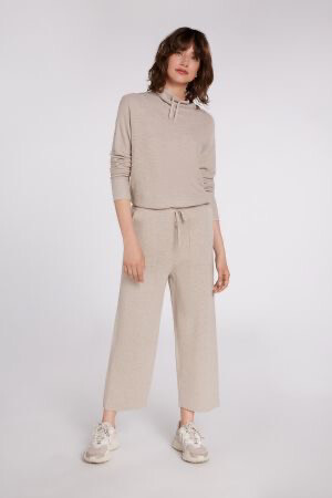 Light Stone Knitted Trousers