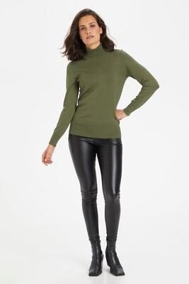 Astrid Hedge Green Roll Neck