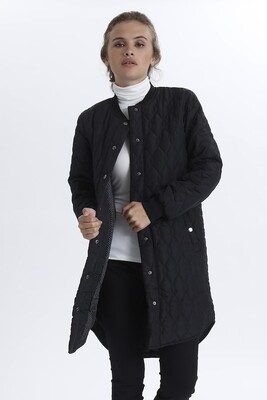 Kashally Black Quilted Coat