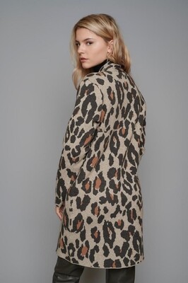 Fiona Leopard Knitted Cardigan