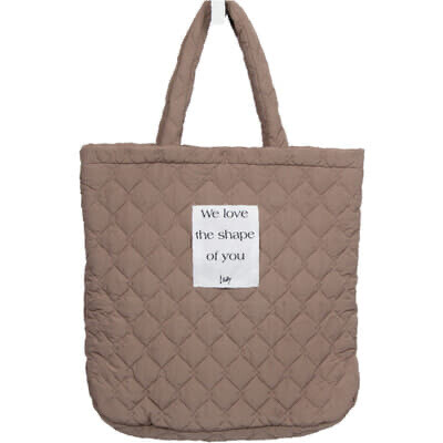 Taupe Quilted Bag