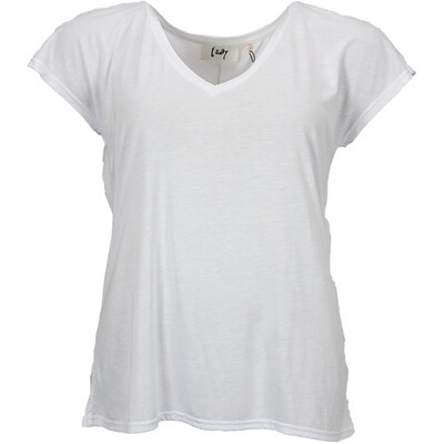 Nugga White V-Neck T-Shirt