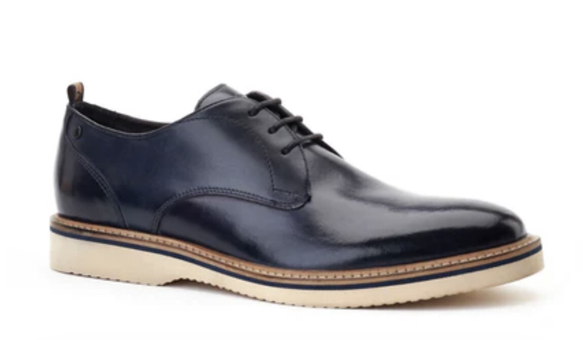 Woody - Washed Derby Navy Shoe