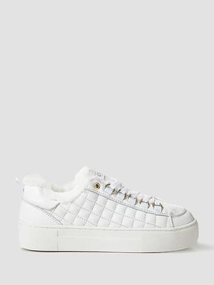 Meanit Quilted Leather Runner White Meanit Quilted Leather Runner White