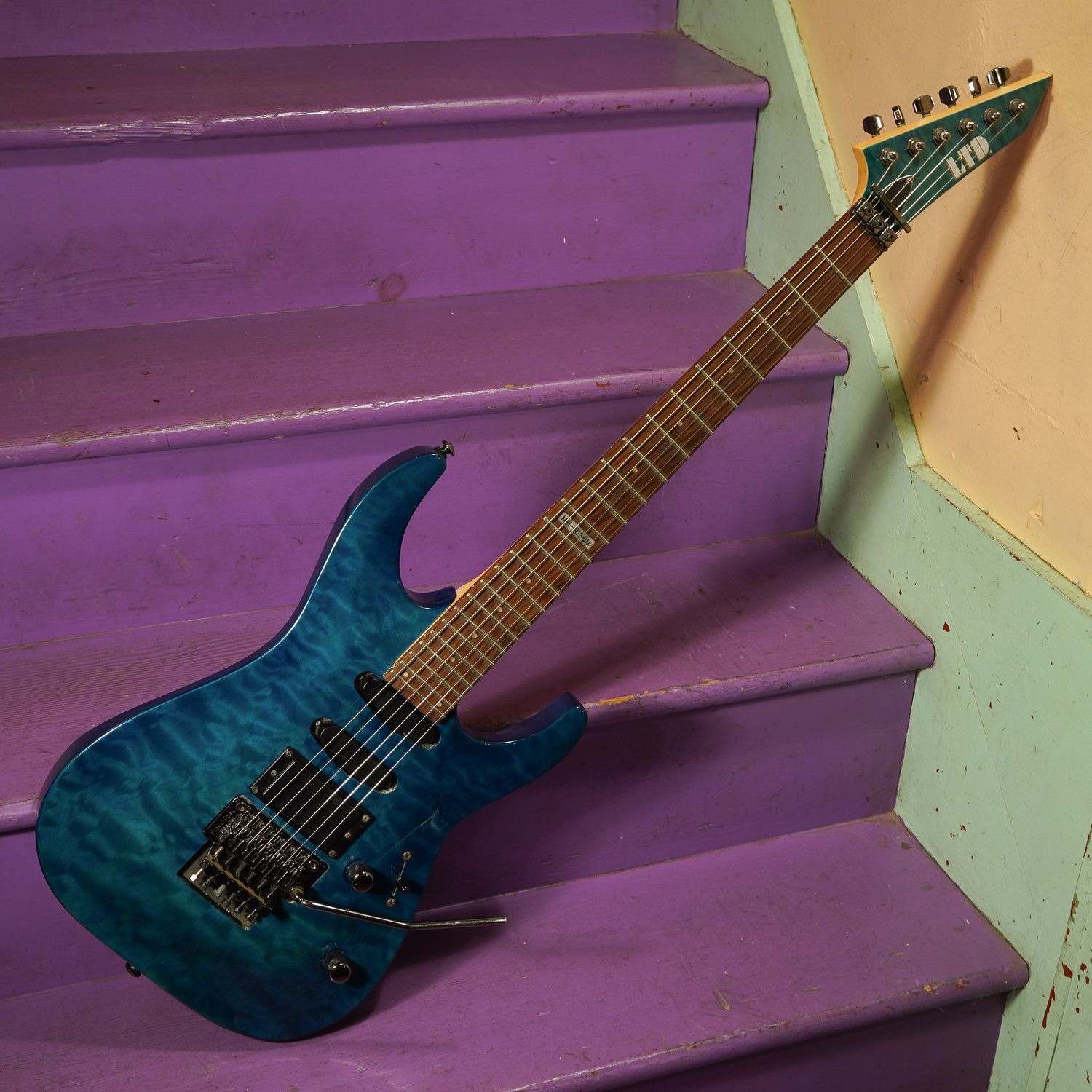 2014 ESP LTD MH-103QM SuperStrat-Style Electric Guitar