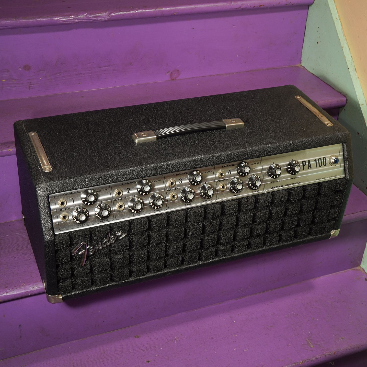 1970s Fender PA-100 100w 4-Channel PA Tube Amp Head (No Shipping)