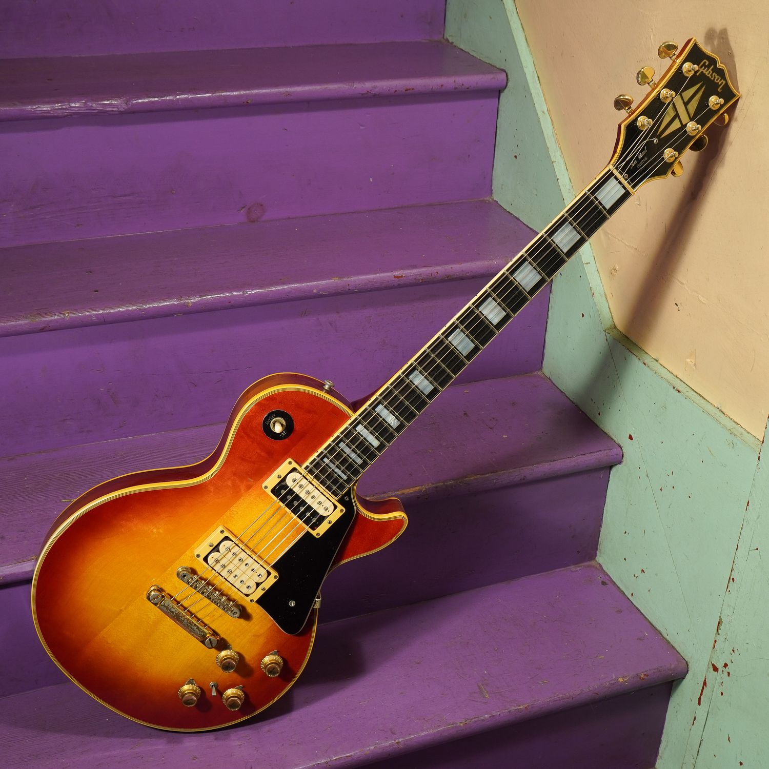 1972 Gibson Les Paul Custom Electric Guitar