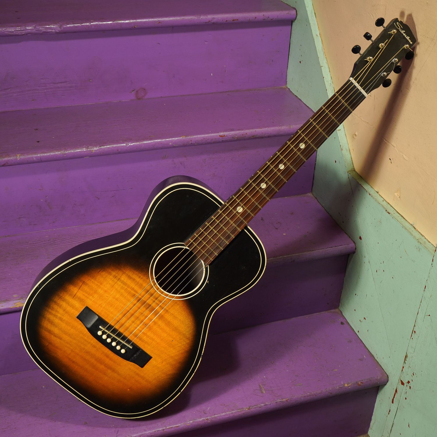 1960s Silvertone 1204 (Harmony) Parlor Guitar