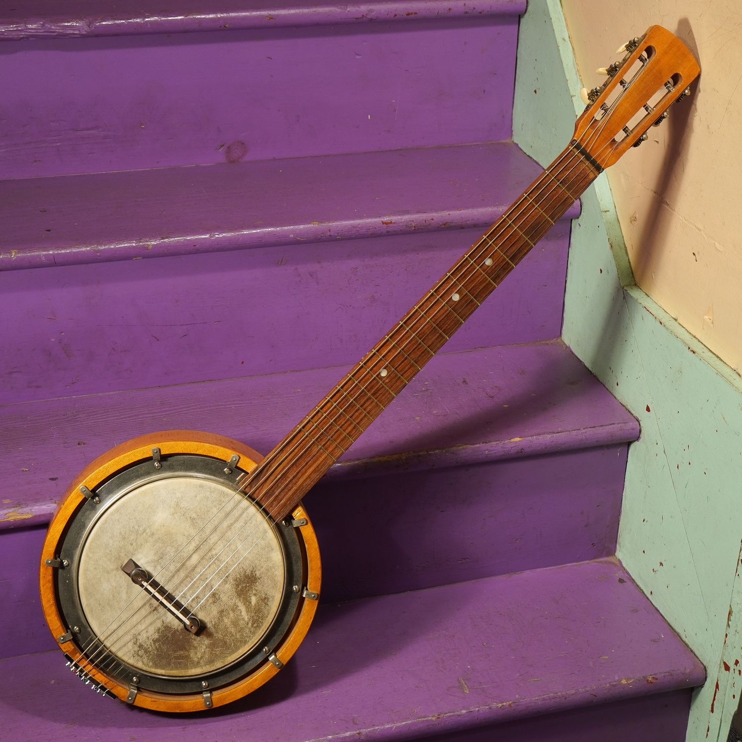 1950s East German 6-String Banjo-Guitar