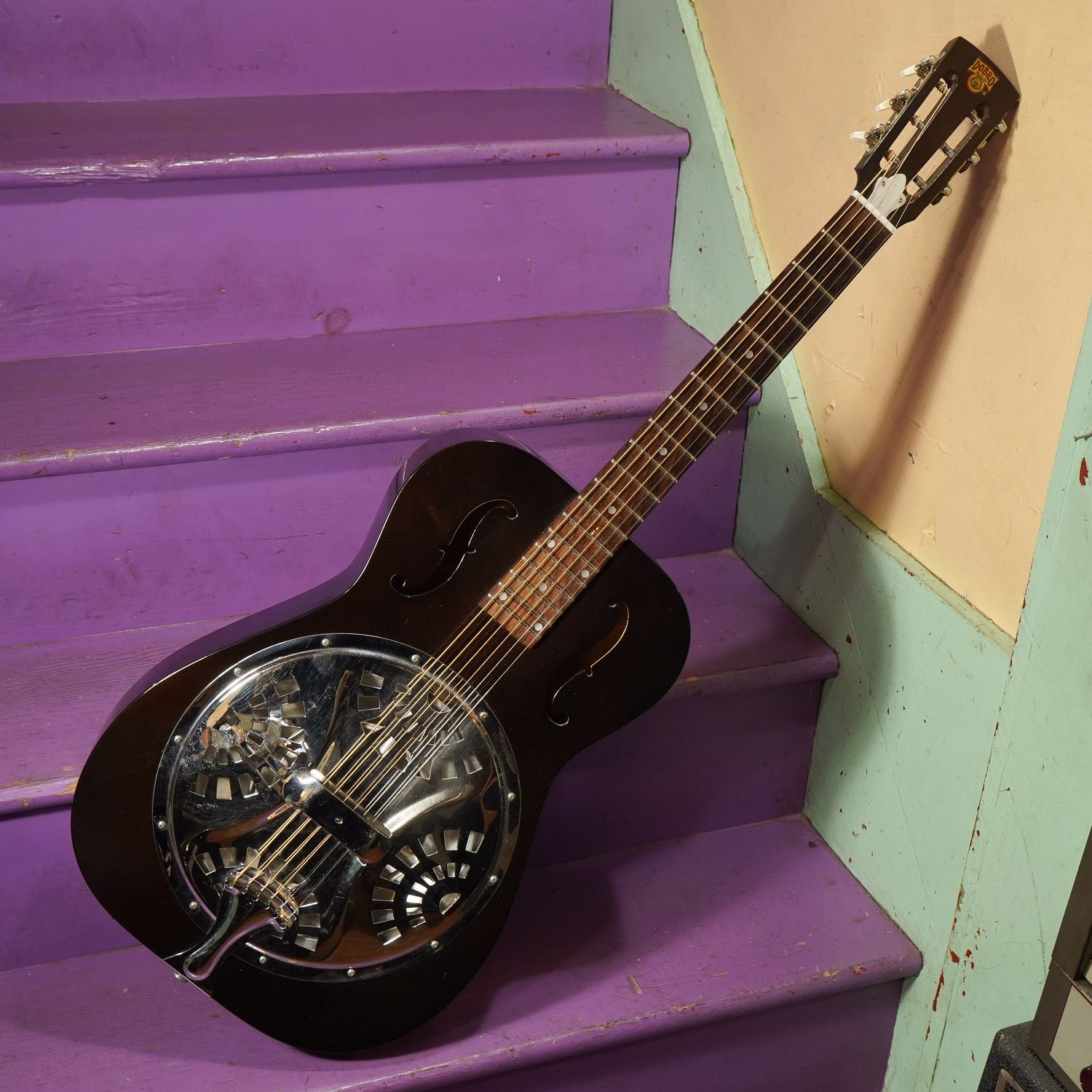 1990 OMI Dobro D2 Roundneck Resonator Guitar