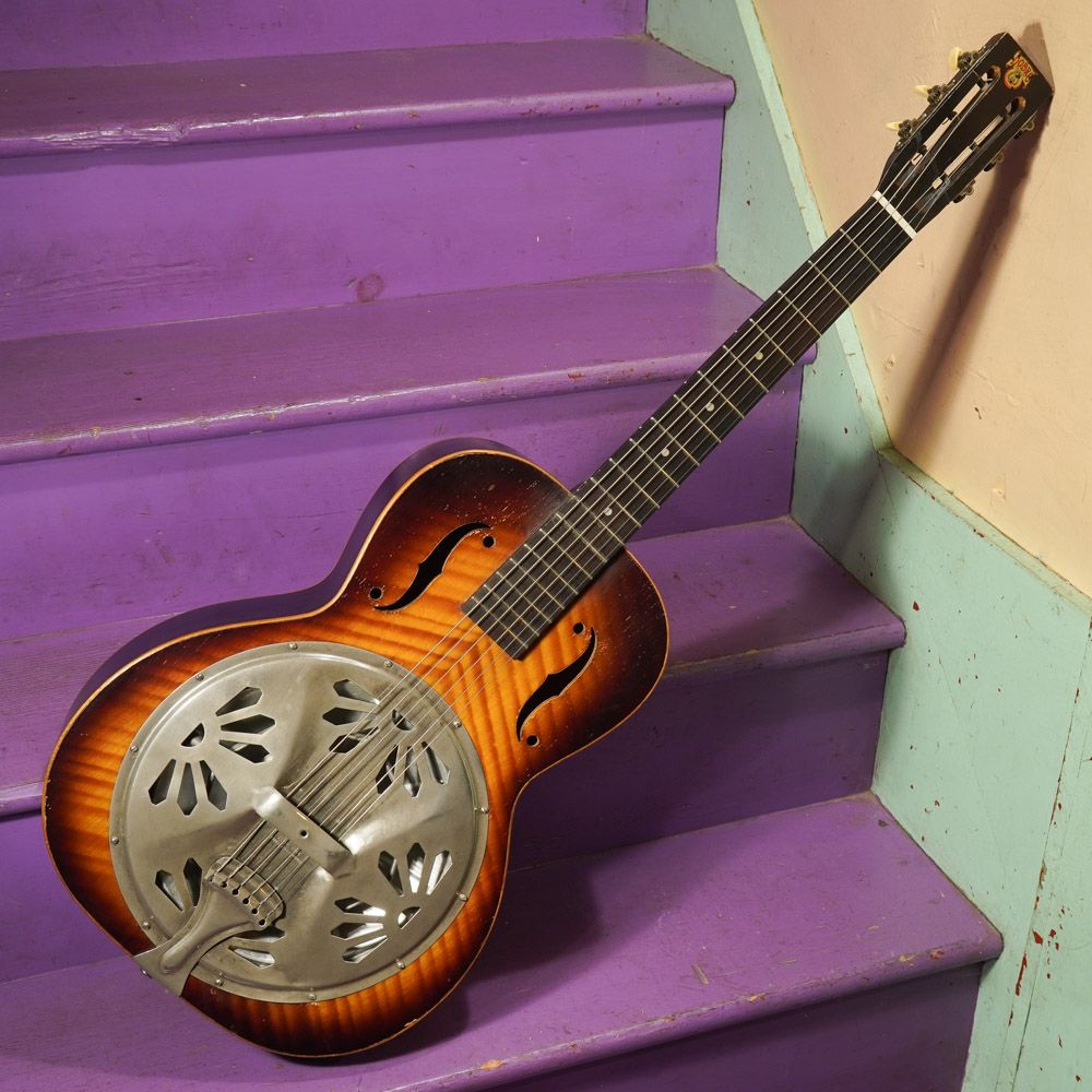 1930s Dobro Roundneck Resonator Guitar
