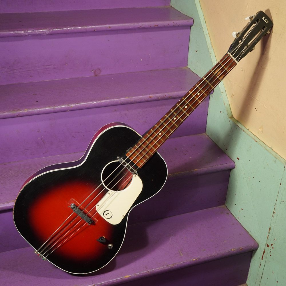 1960s Kay Rubber-Bridge Electric Pocket Bass Coversion