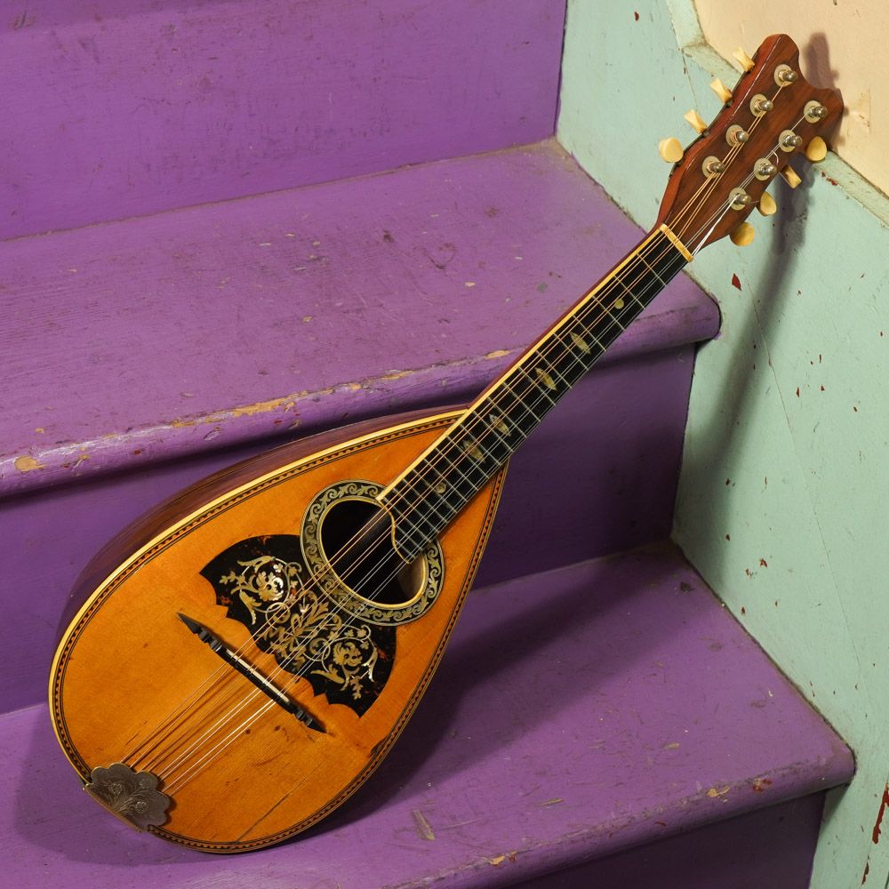 1900s Vega Fancy Bowlback Mandolin