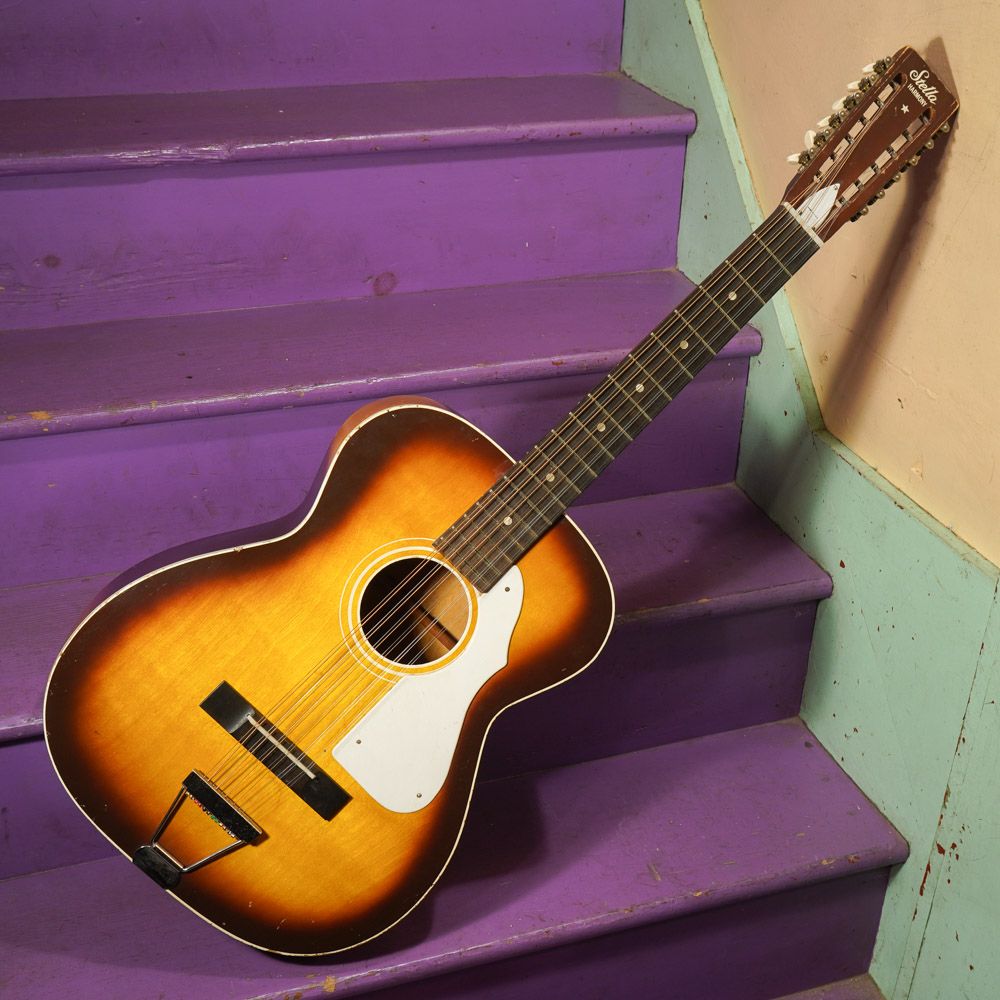 1967 Harmony H912 Stella 000-Size 12-String Guitar