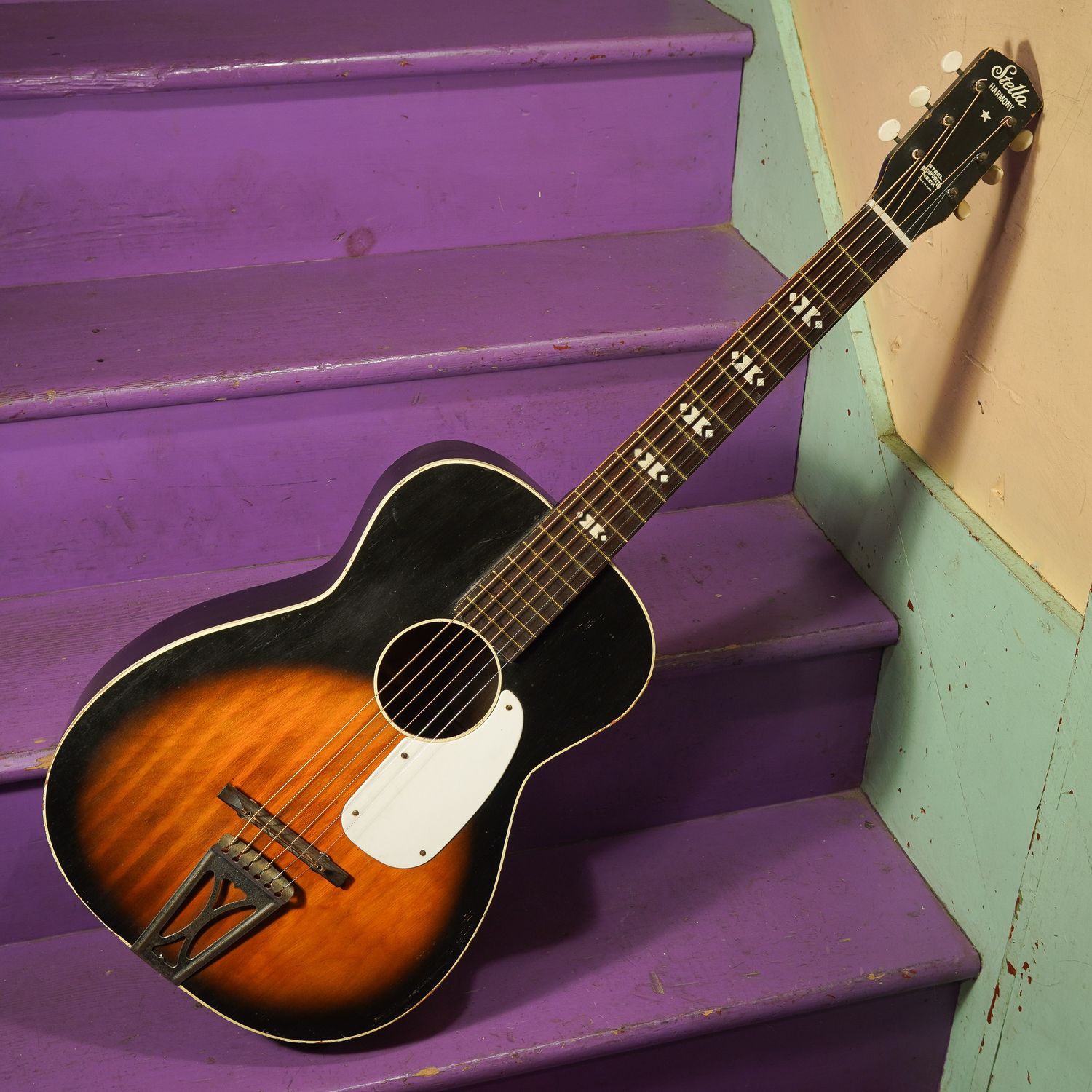 1960s Harmony H929 Stella Parlor Guitar