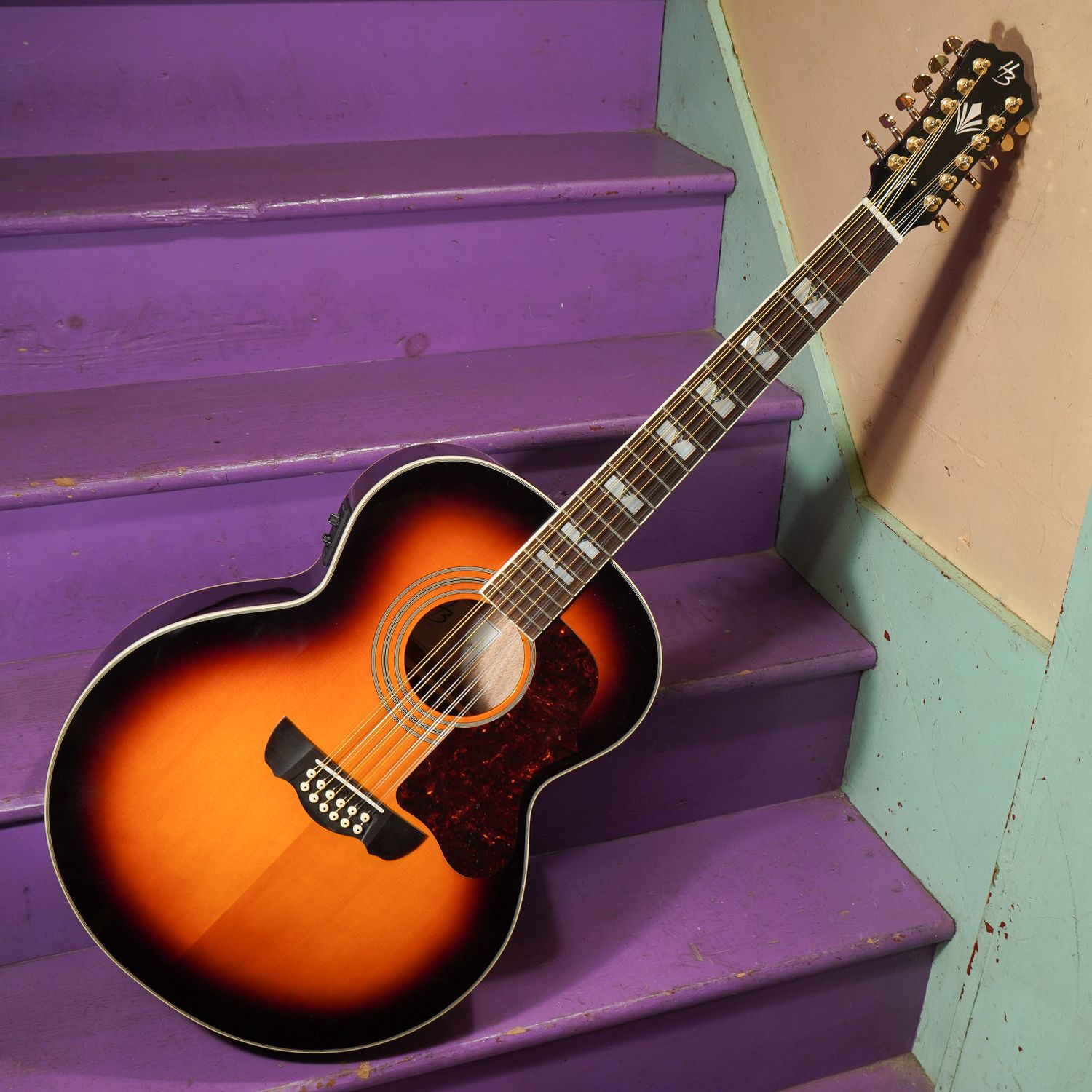 2020s Harley Benton CLJ-412E 12-String Jumbo Guitar 2020s Harley Benton CLJ-412E 12-String Jumbo Guitar