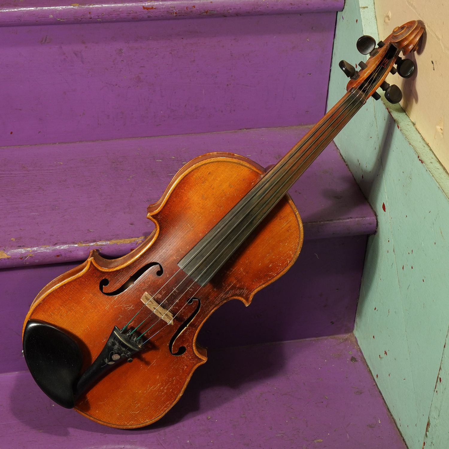 1930s Unmarked One-Piece-Back 4/4 Violin 1930s Unmarked One-Piece-Back 4/4 Violin