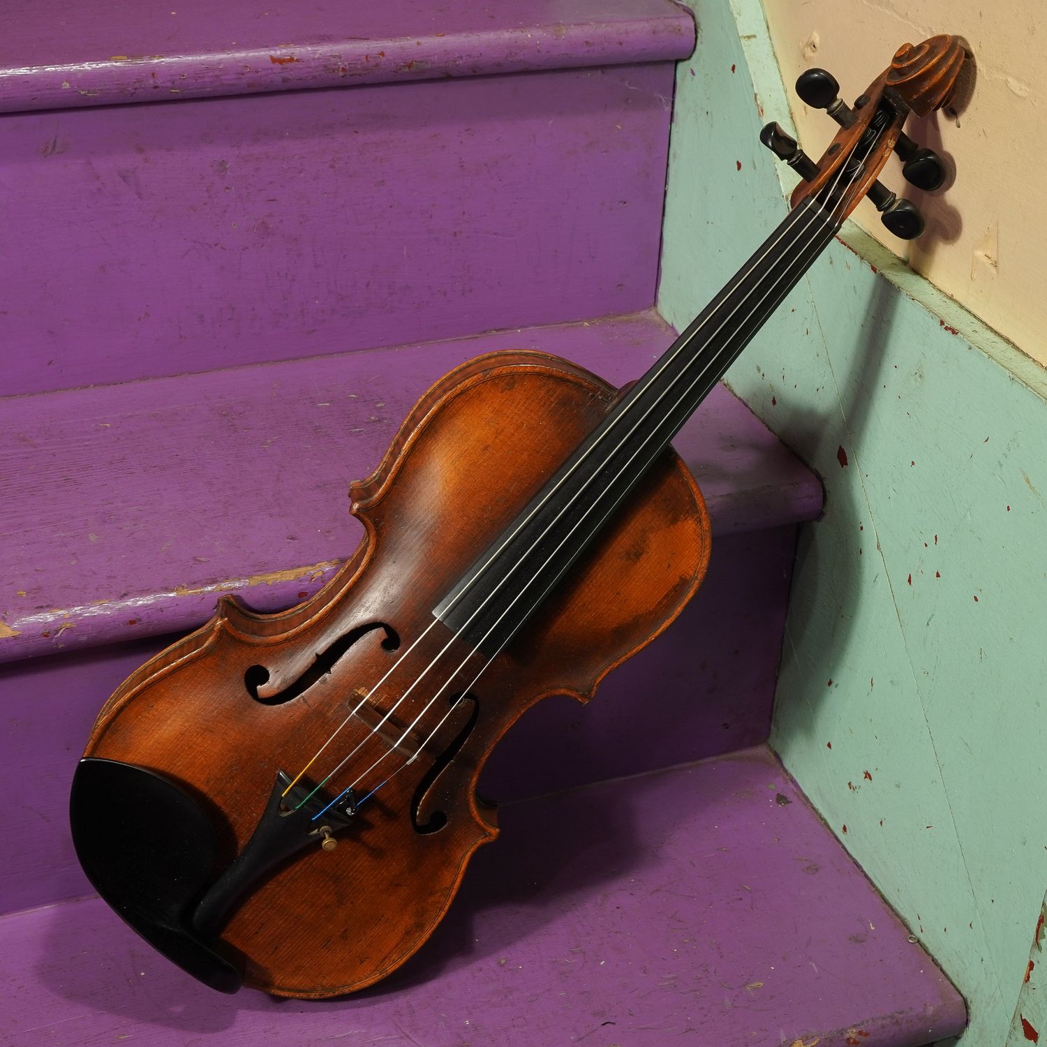 1900s German Fancily-Carved 4/4 Violin 1900s German Fancily-Carved 4/4 Violin