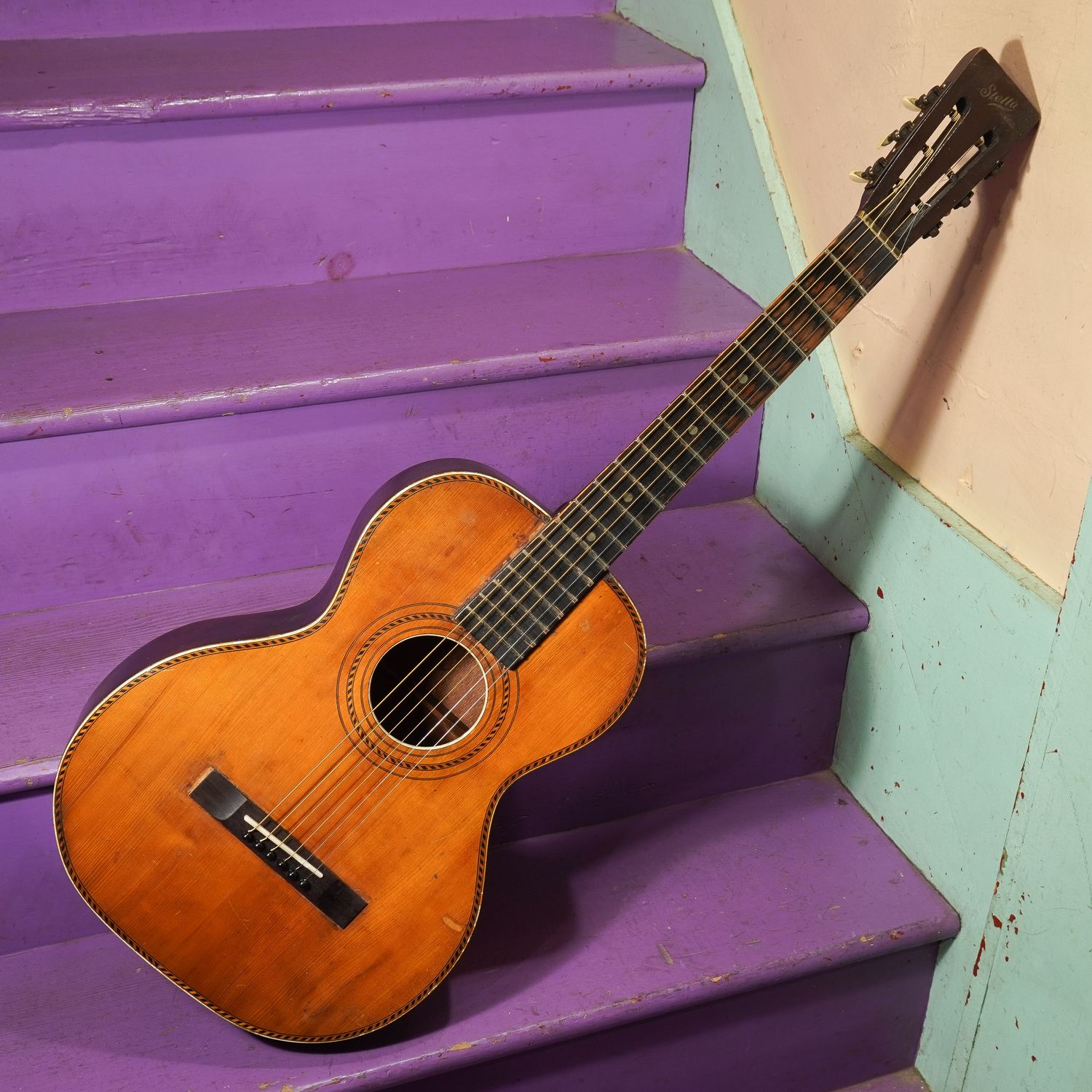 1920s Oscar Schmidt Stella Spruce/Birch Parlor Guitar