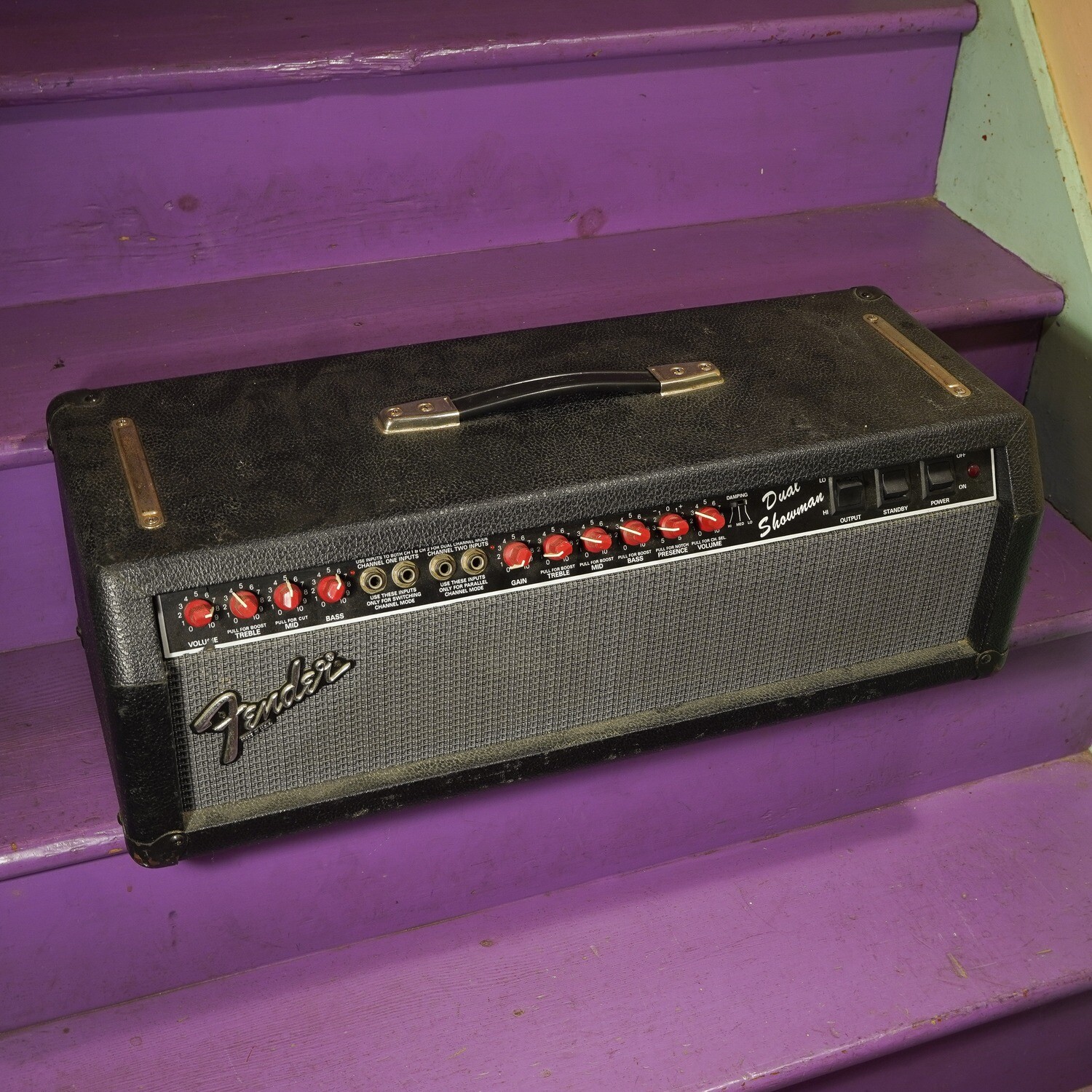 1980s Fender Dual Showman 25w/100w Tube Amp Head (No Shipping)