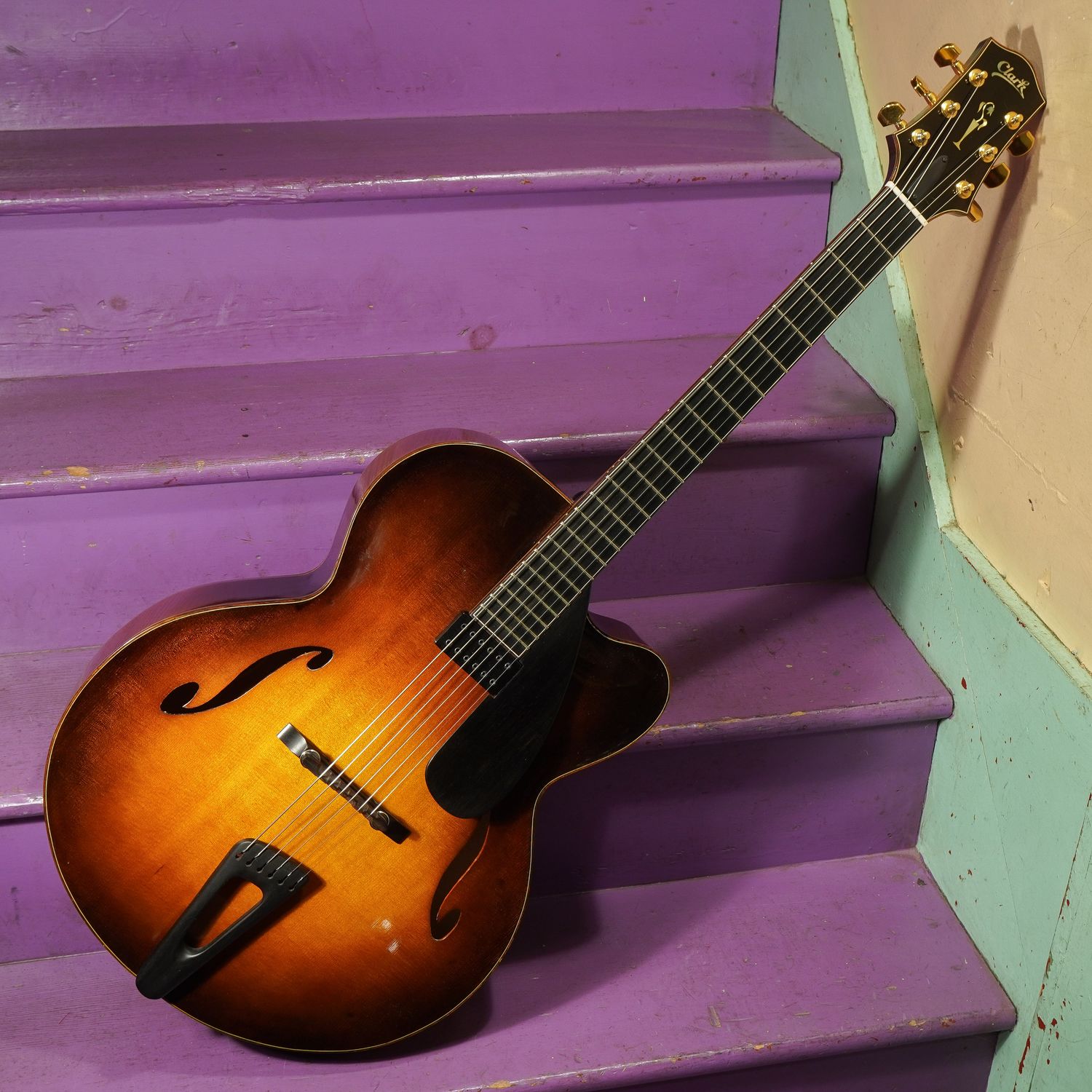 2011 Austin Clark 17AT Carved Electrified Archtop Guitar