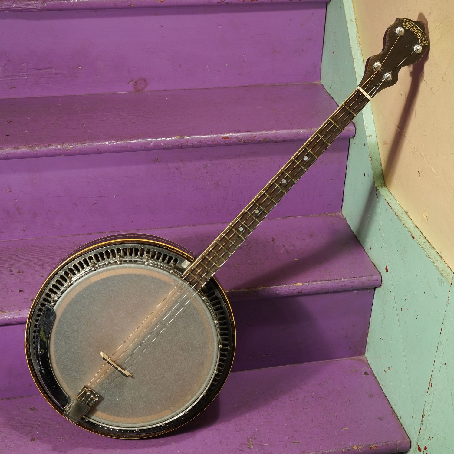 1930s Harmony-Made Armstrong Resonator Tenor Banjo