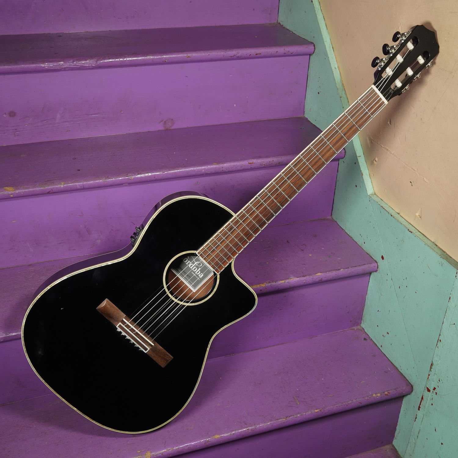 2020s Cordoba Fusion 14 Jet Hybrid Acoustic/Electric Classical Guitar