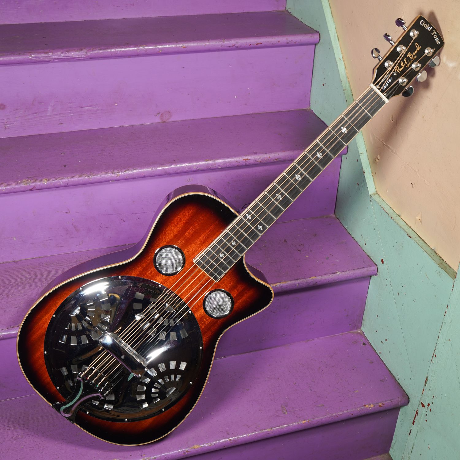 2020s Gold Tone PBR-CA Beard Cutaway Dobro-Style Resonator Guitar