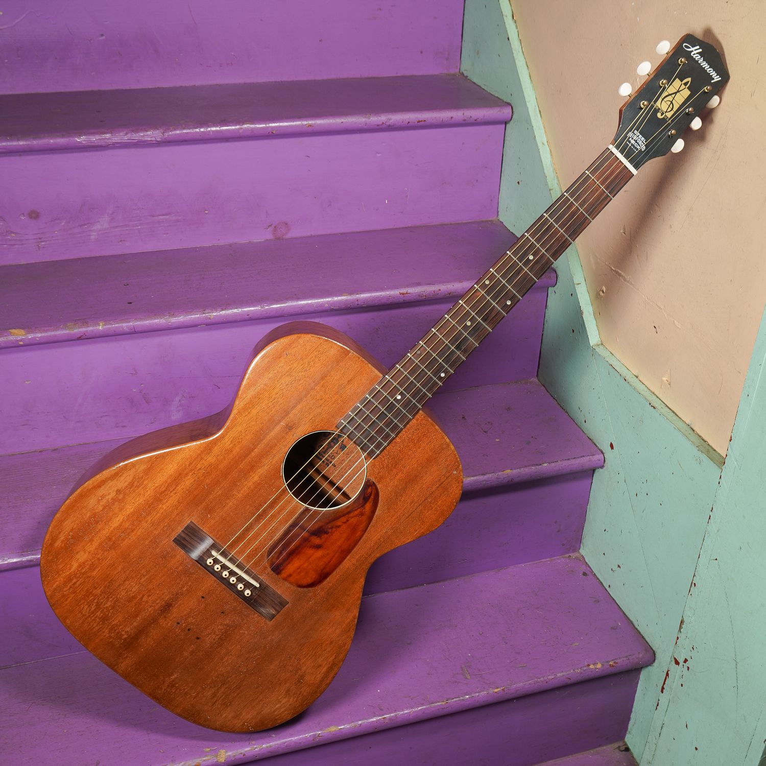 1960s Harmony H165 000-Size X-Braced Conversion Guitar 1960s Harmony H165 000-Size X-Braced Conversion Guitar