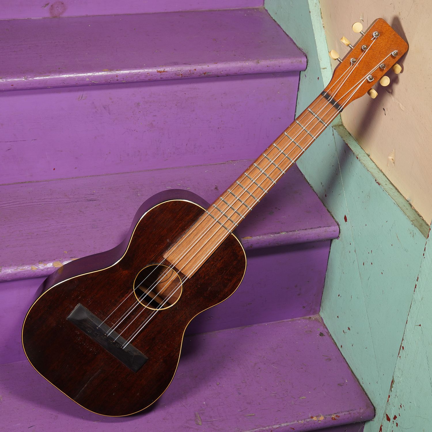 1920s Mendel's (Oscar Schmidt) 6-String Tenor Ukulele Conversion