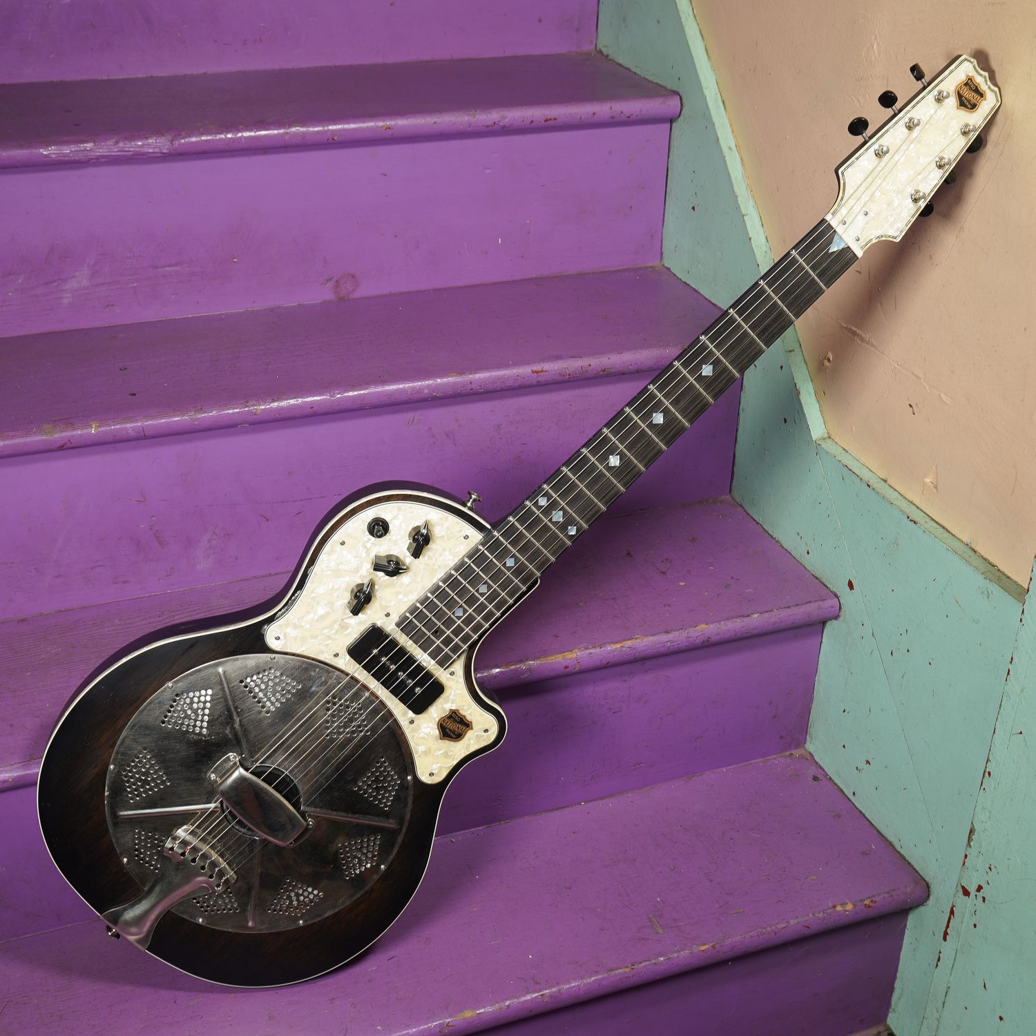 2010s National Resolectric Revolver Solidbody Electric Resonator Guitar