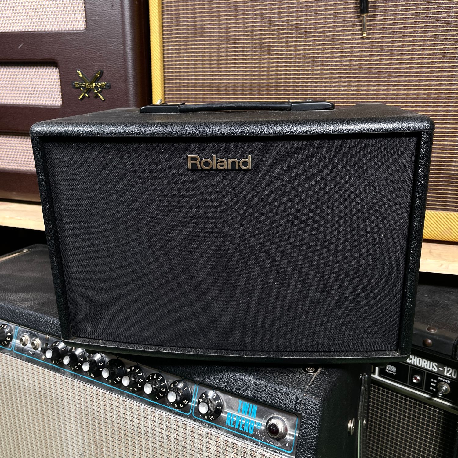 2010s Roland Acoustic Chorus AC-60 60w 2x6.5" Acoustic Guitar PA Combo Amp (No Shipping) 2010s Roland Acoustic Chorus AC-60 60w 2x6.5" Acoustic Guitar PA Combo Amp (No Shipping)