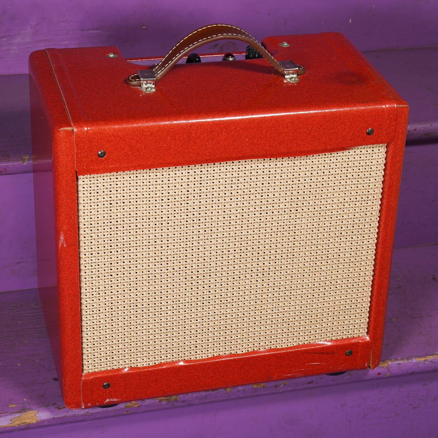 2010s Red Sparkle Tweed Champ 5w 1x8" Tube Amp Combo 2010s Red Sparkle Tweed Champ 5w 1x8" Tube Amp Combo