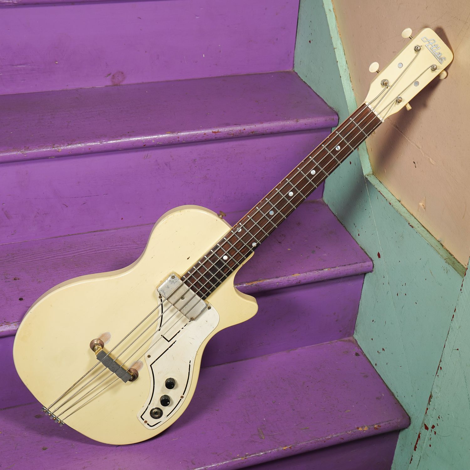 1963 Atlas (National) Rubber-Bridge Pocket Bass Conversion