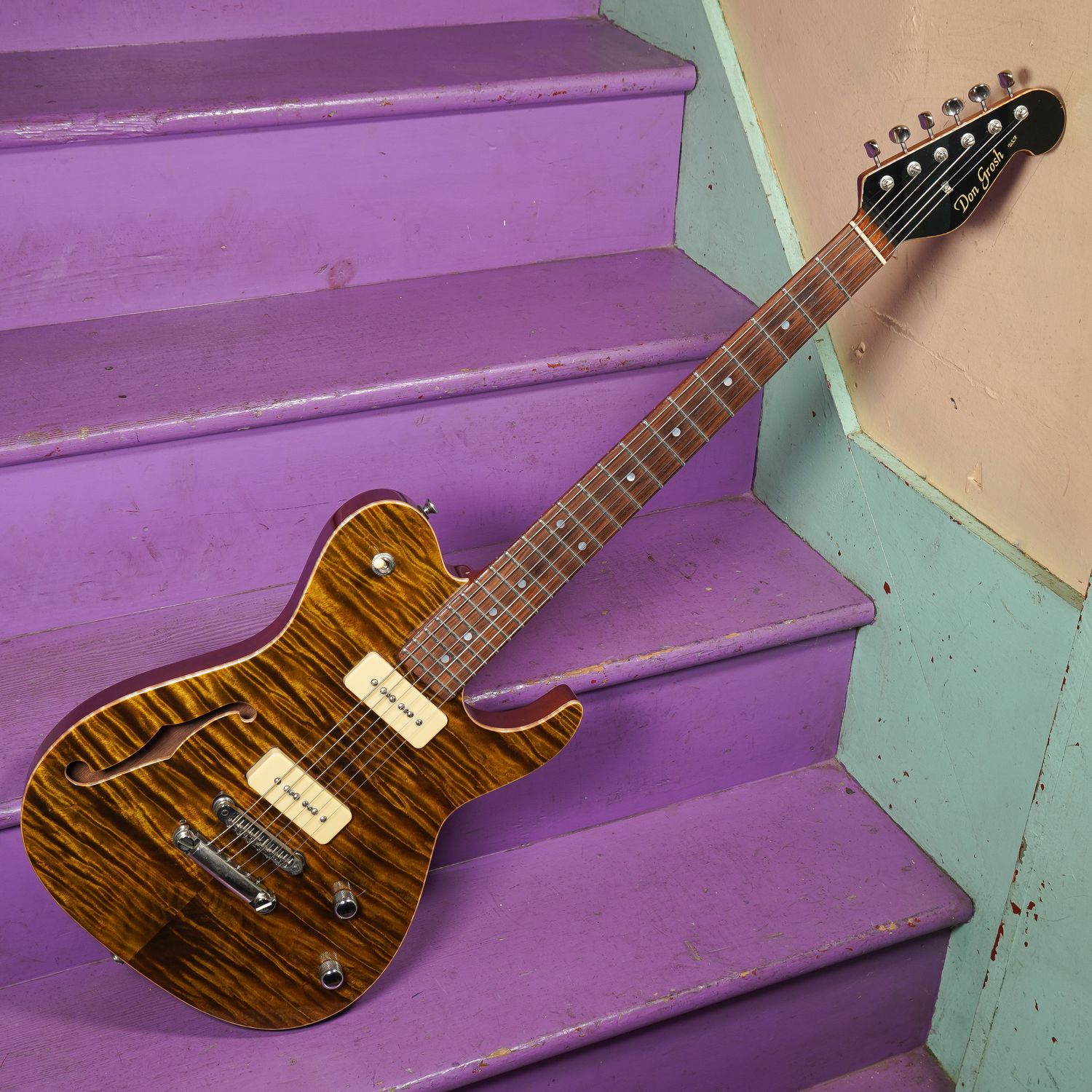 2010s Grosh Classic Hollow T Semihollow Electric Guitar w/P90s 2010s Grosh Classic Hollow T Semihollow Electric Guitar w/P90s