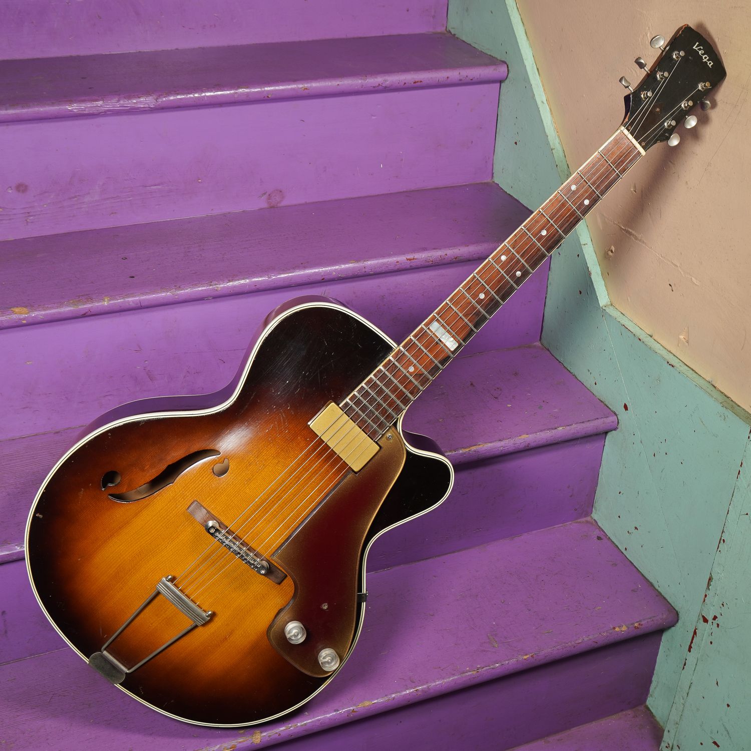 1950s Vega E-201 Hollowbody Archtop Electric Guitar 1950s Vega E-201 Hollowbody Archtop Electric Guitar