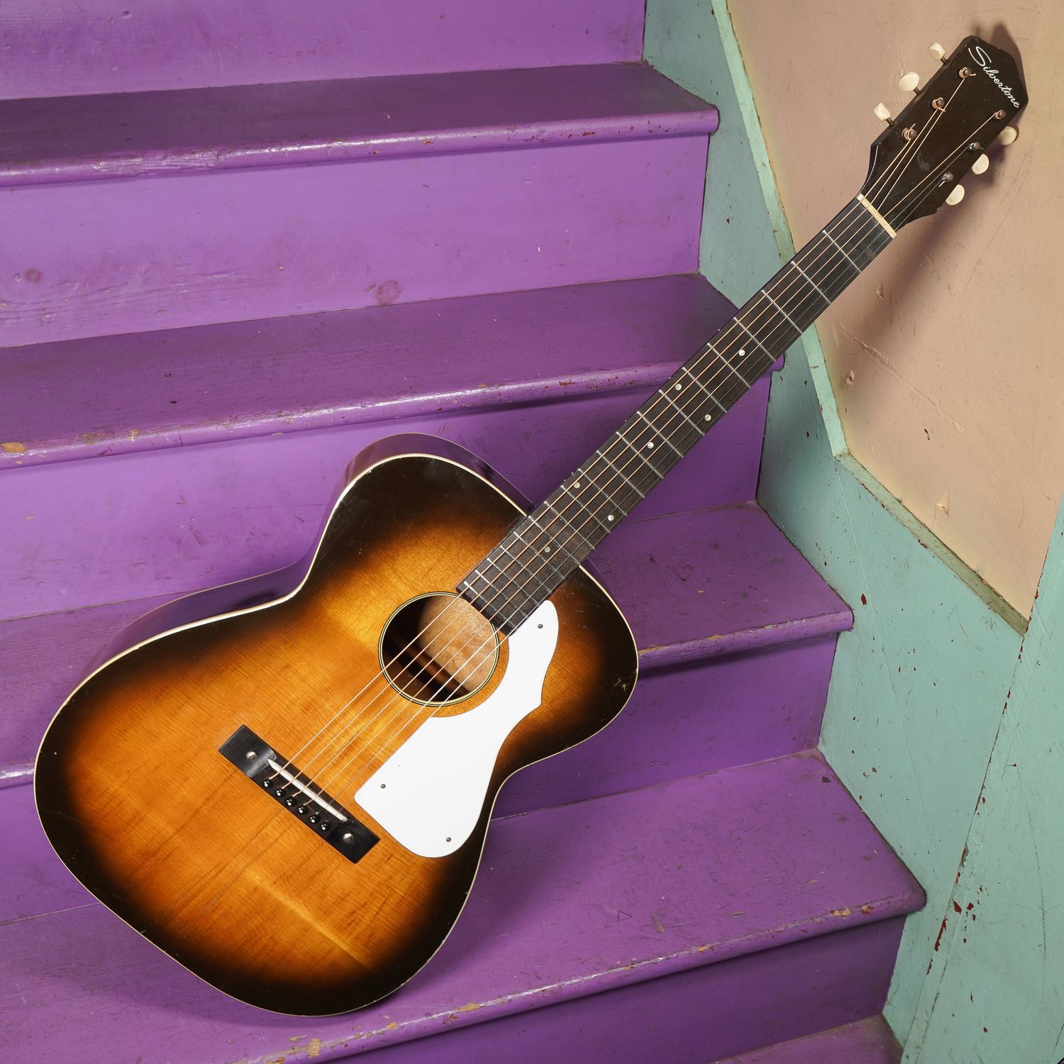 1961 Silvertone (Harmony H617) 000-Size Guitar