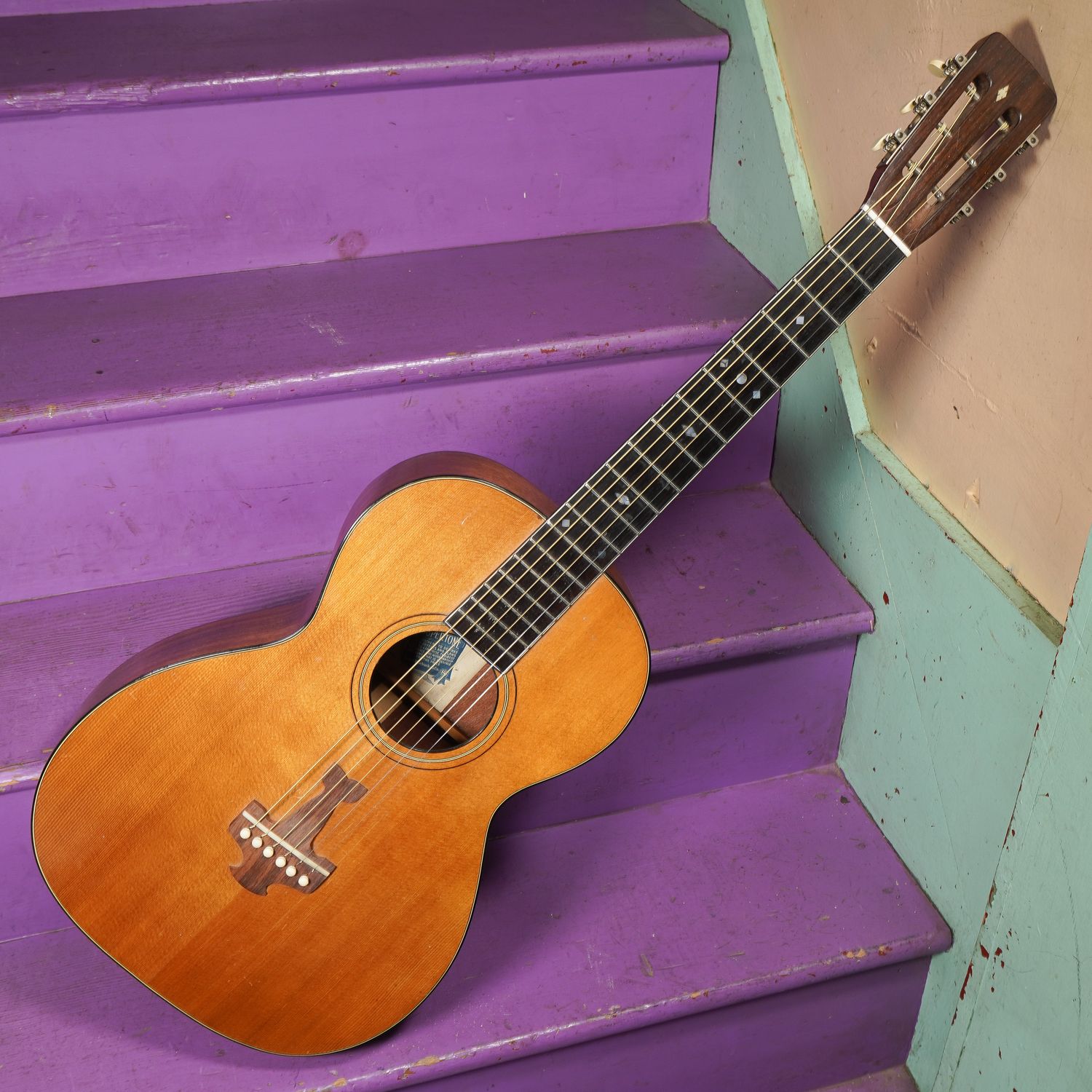 1920s Supertone (Harmony) Airplane-Bridge Parlor Guitar