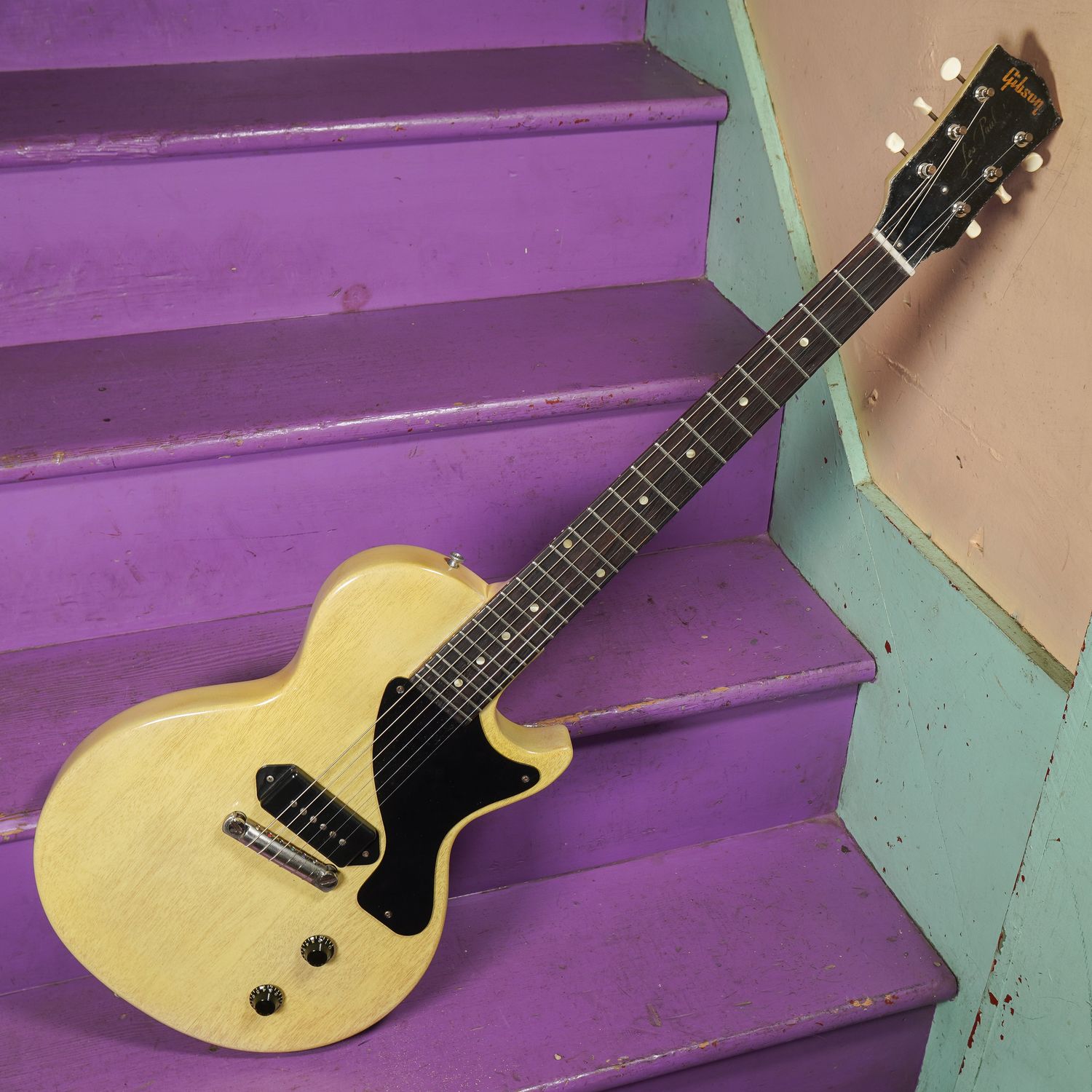 1956 Gibson Les Paul Jr TV Yellow Electric Guitar (Refin) 1956 Gibson Les Paul Jr TV Yellow Electric Guitar (Refin)