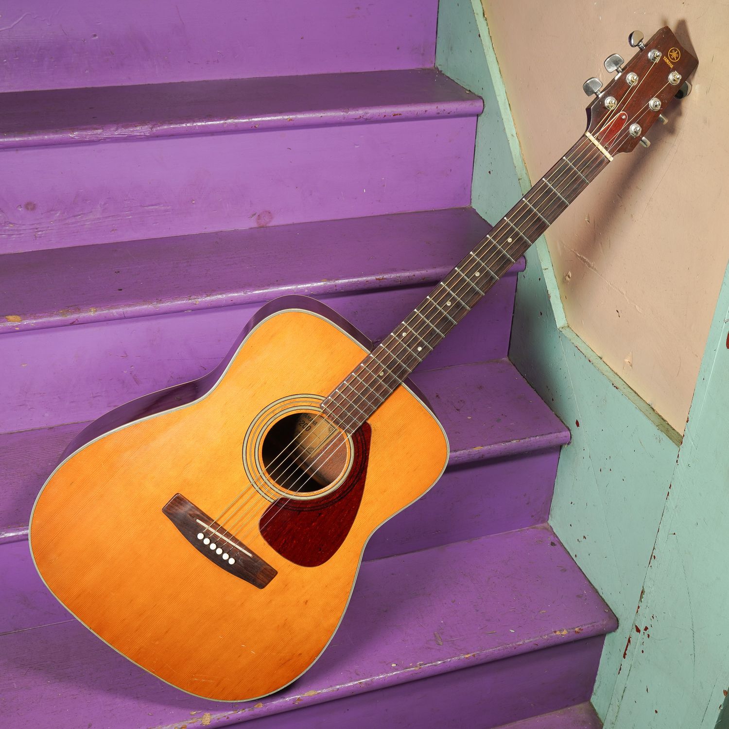 1970s Yamaha FG-200 Jumbo Acoustic Guitar