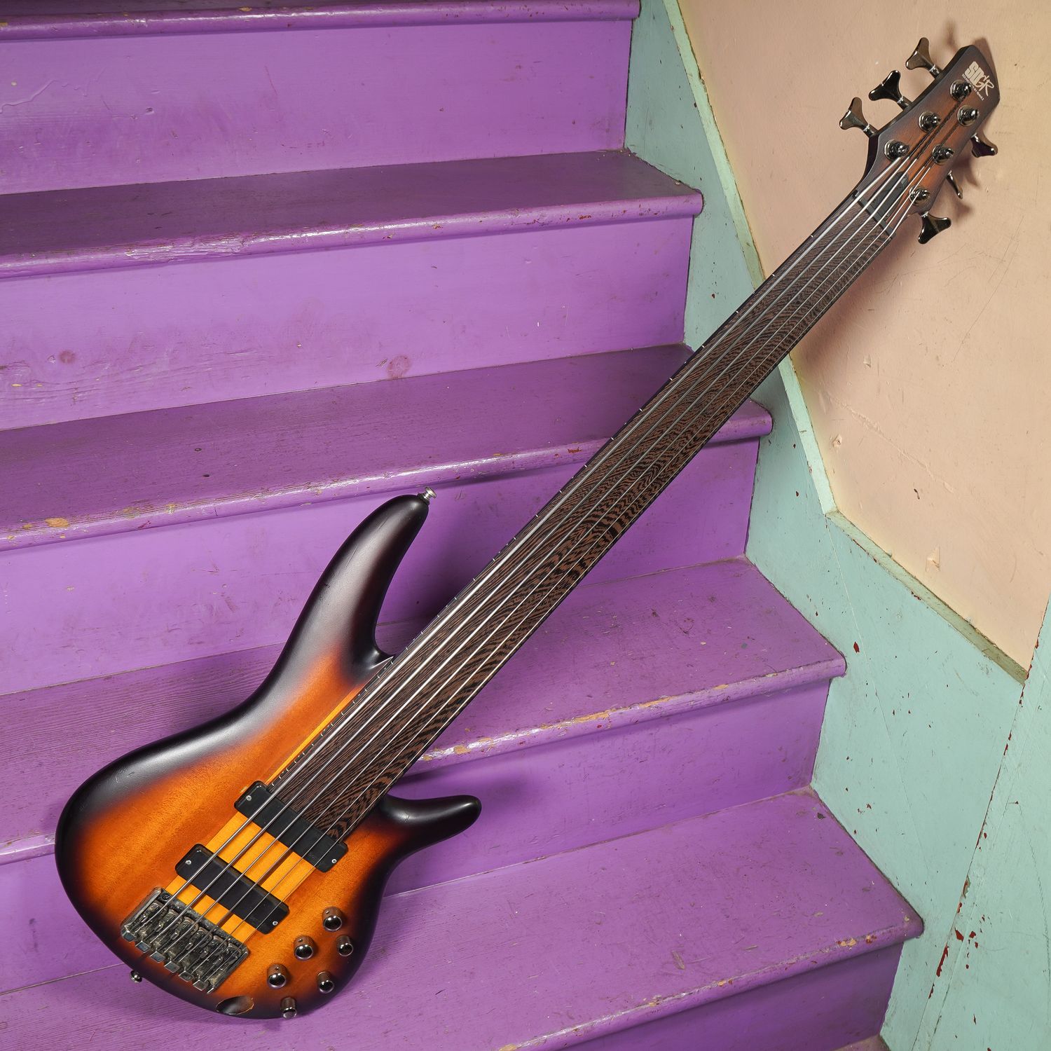 2019 Ibanez Soundgear SRF706 Active Fretless 6-String Electric Bass Guitar